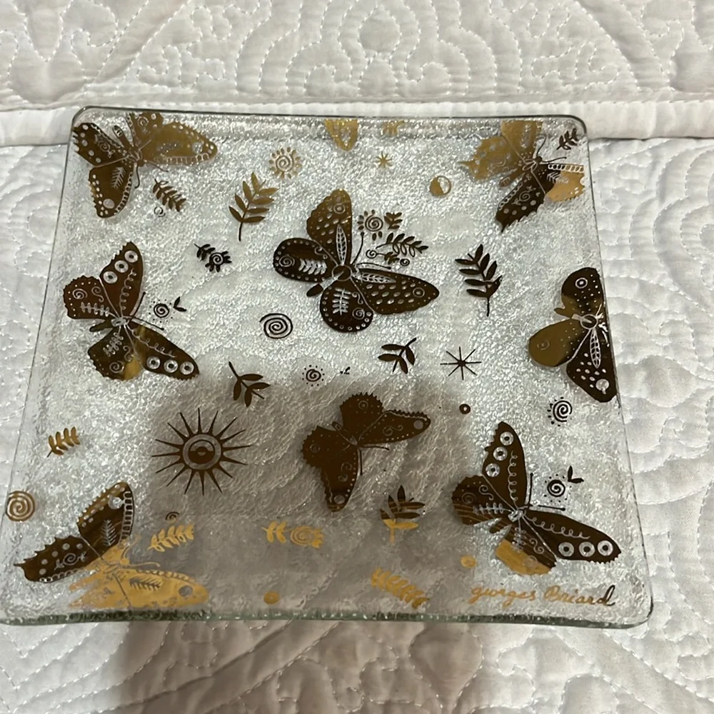 Set of four Georges‎ Briard square plates